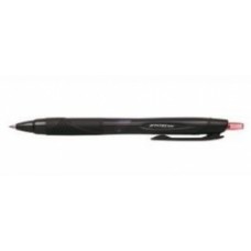 Ручка-ролер Uni SXN-157S /червона/ 0.35мм автомат. корпус чорний