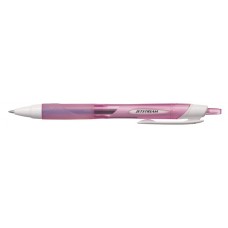 Ручка-ролер Uni SXN-157S /чорна/ 0.35мм автомат. корпус рожевий