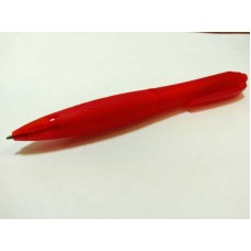 Ручка кулькова Aloha 12636-TC /синя/ автомат. червоний корпус
